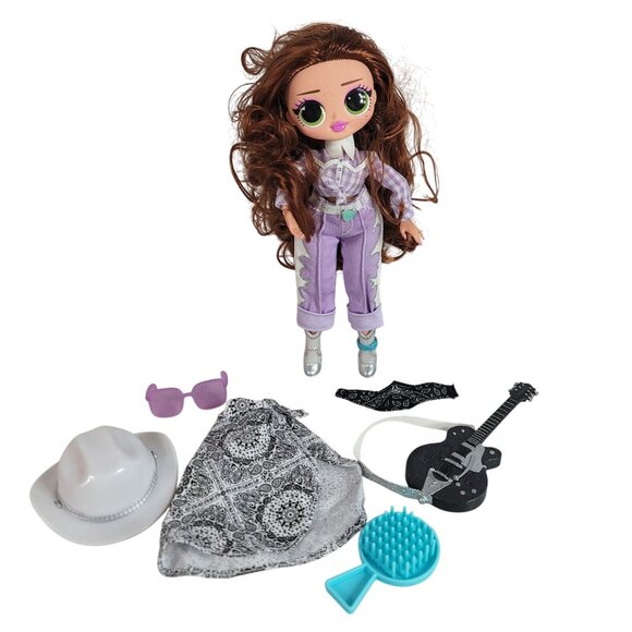 LOL Surprise OMG Series Remix Lonestar 9" Doll Cowboy Boots Hat Guitar 12 PCS - Picture 1 of 11